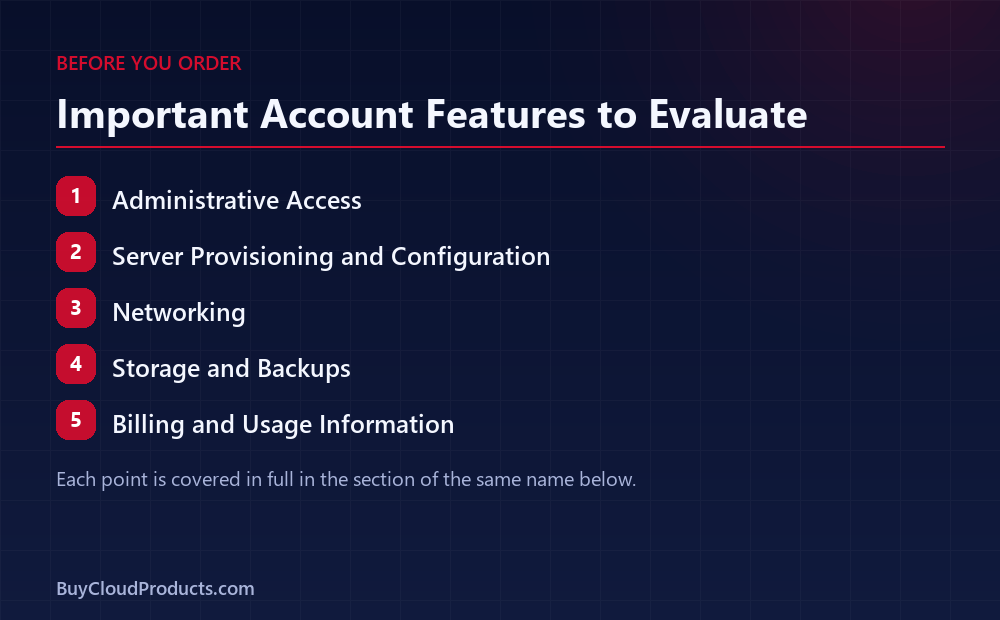 Five Hetzner account features to evaluate before ordering